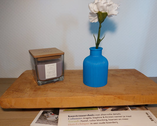 Bloemenvaasje - Kruik - Blauw Effen