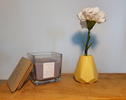 Bloemenvaasje - Geo - Oker Effen