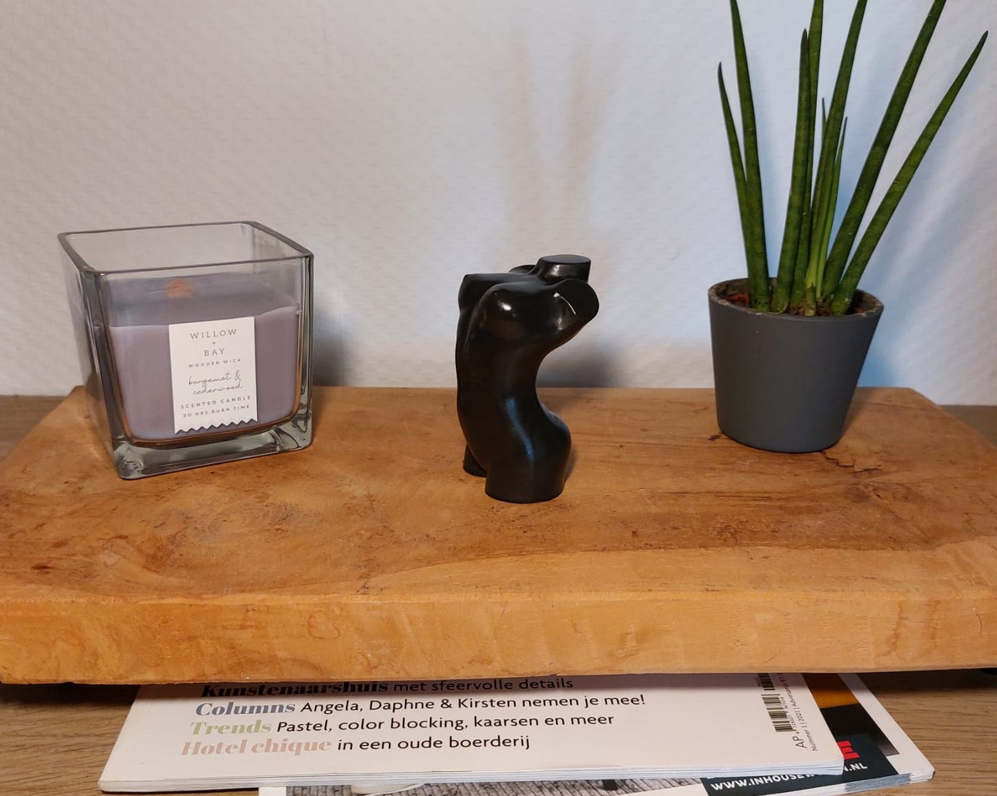 Beeldje - Torso Vrouw - Zwart