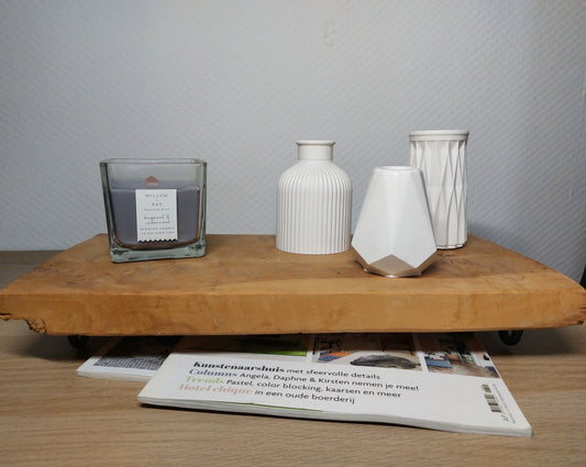 Bloemenvaasjes - Set van 3 - Wit Effen Acrylwereld.nl