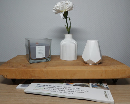 Bloemenvaasjes - Set van 2 - Wit Effen (Kruik&Geo) Acrylwereld.nl