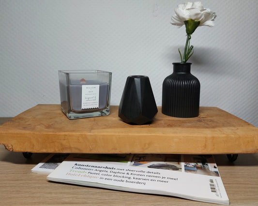 Bloemenvaasjes - Set van 2 - Zwart Effen (Kruik&Geo) Acrylwereld.nl