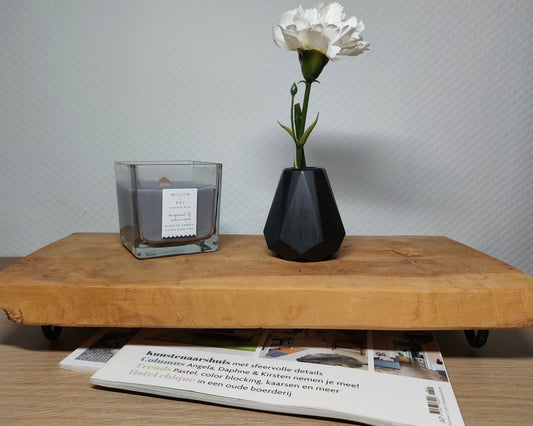 Bloemenvaasje - Geo - Zwart Effen Acrylwereld.nl