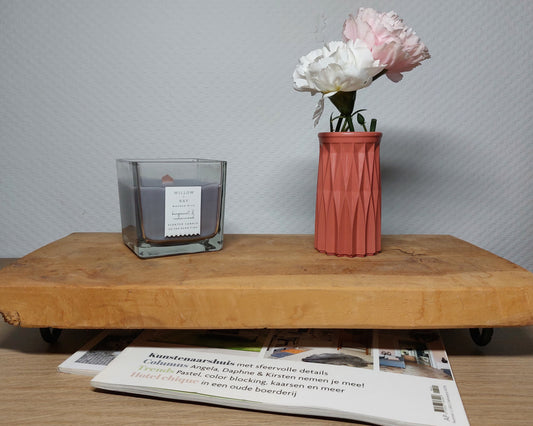 Bloemenvaasje - Cylinder - Terra Cotta Effen Acrylwereld.nl