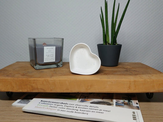 Hartenschaaltje - Wit Acrylwereld.nl