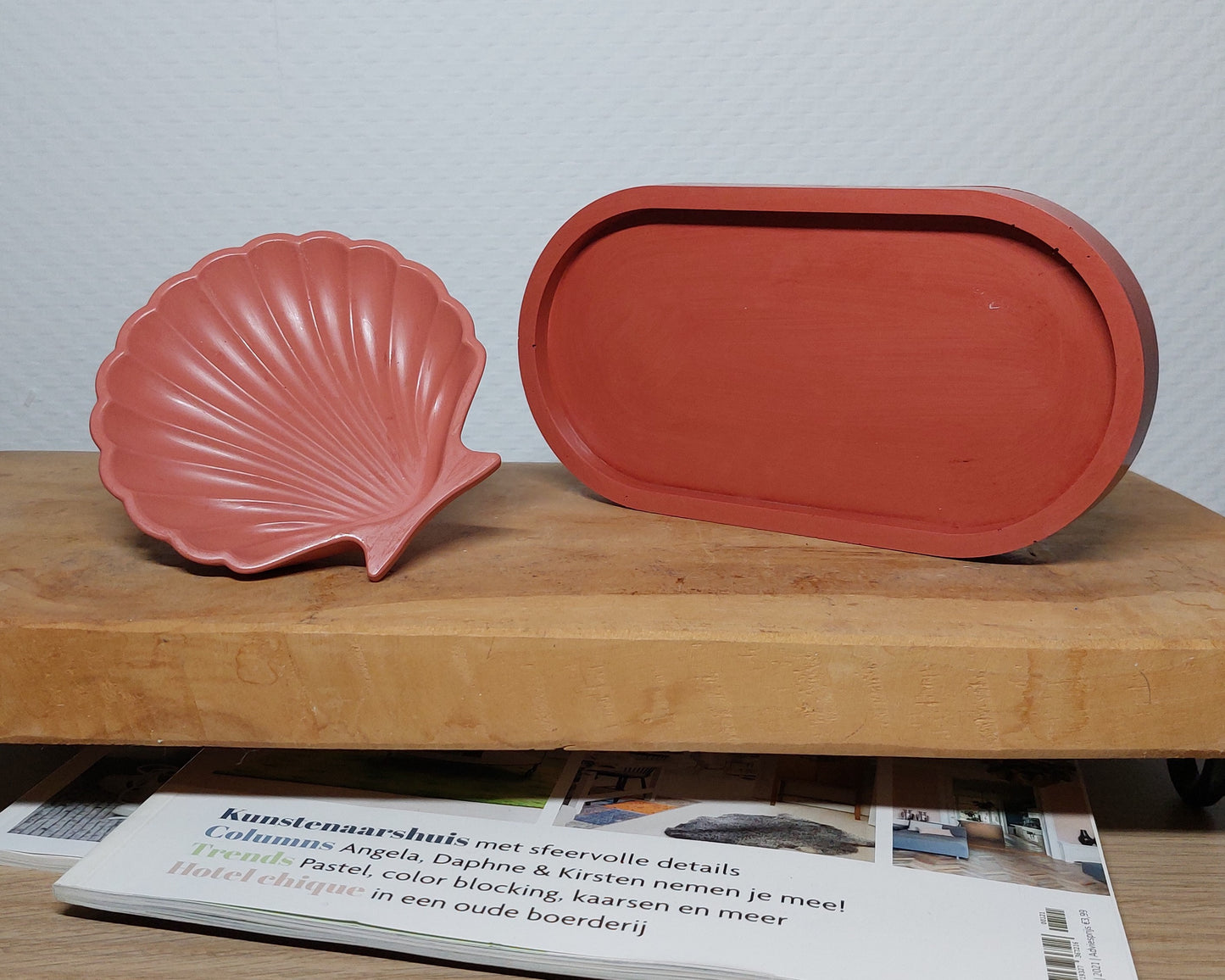 Accessoireset - Tweedelig - Terracotta Effen Acrylwereld.nl