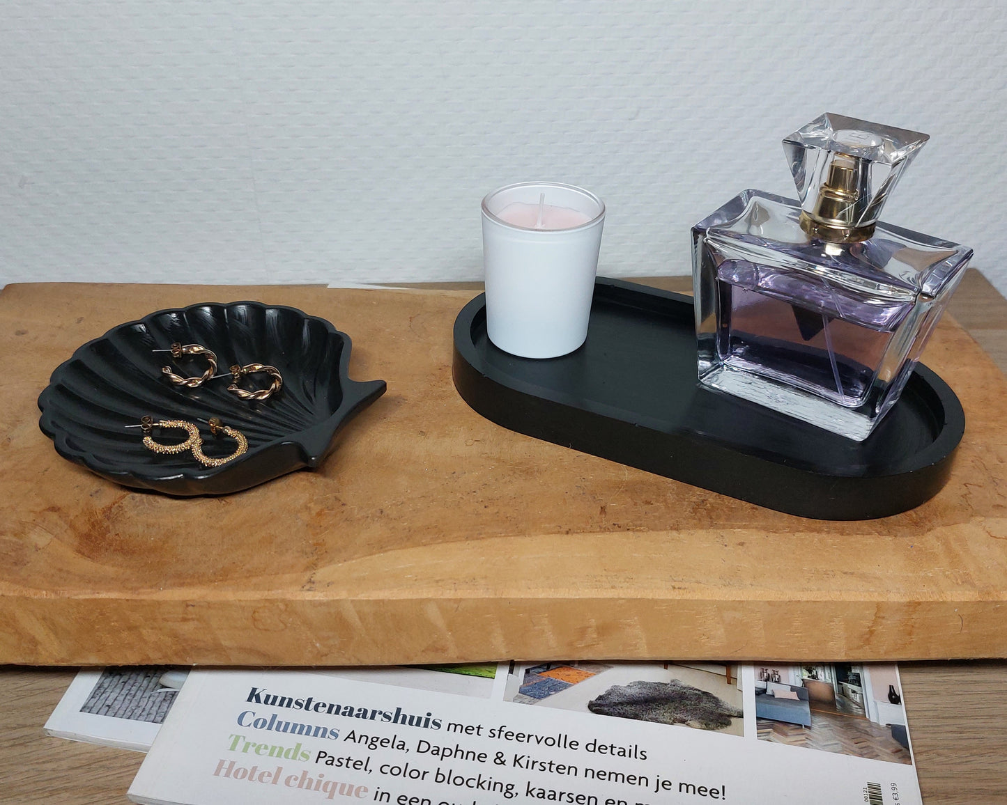 Accessoireset - Tweedelig - Zwart Effen Acrylwereld.nl