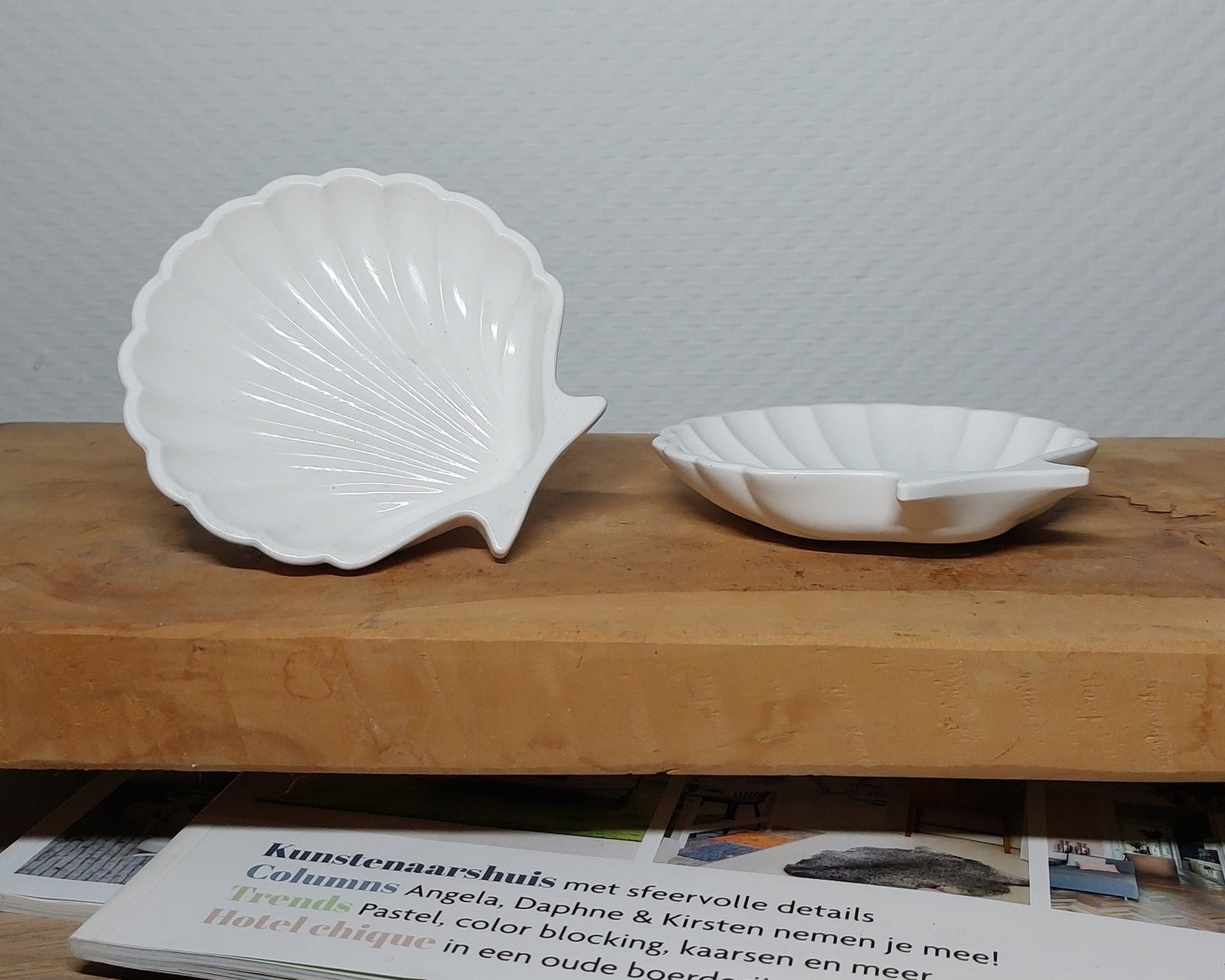 Schelpenset - Tweedelig - Wit Effen Acrylwereld.nl