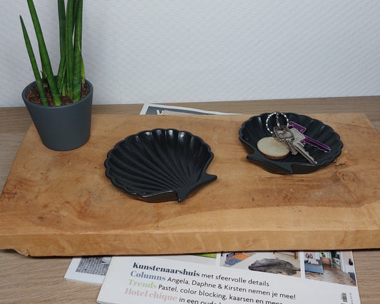 Schelpenset - Tweedelig - Zwart Effen Acrylwereld.nl