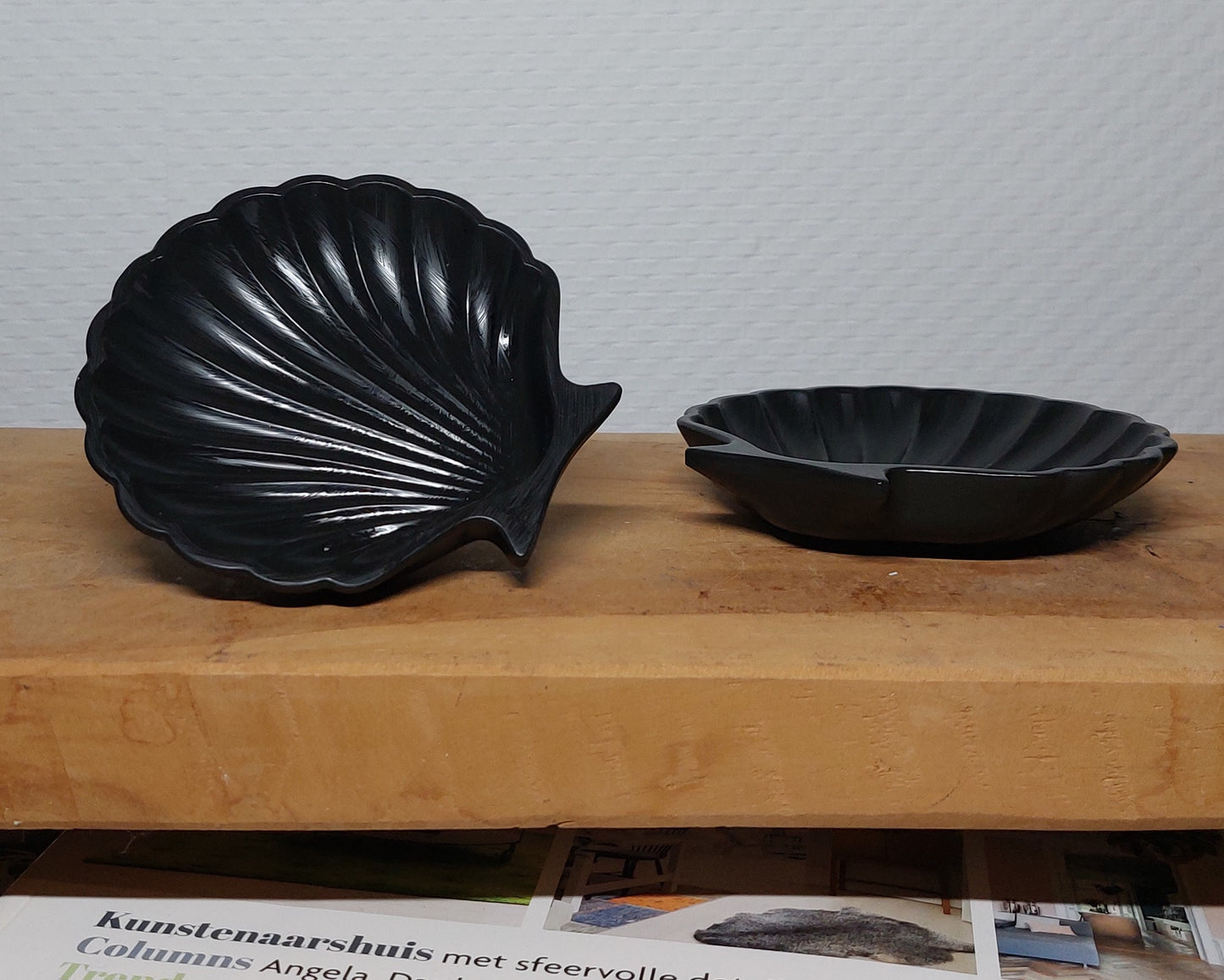 Schelpenset - Tweedelig - Zwart Effen Acrylwereld.nl