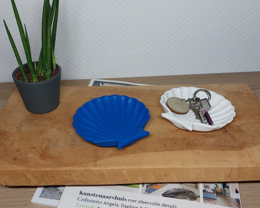 Schelpenset - Tweedelig - Blauw/Wit Effen Acrylwereld.nl