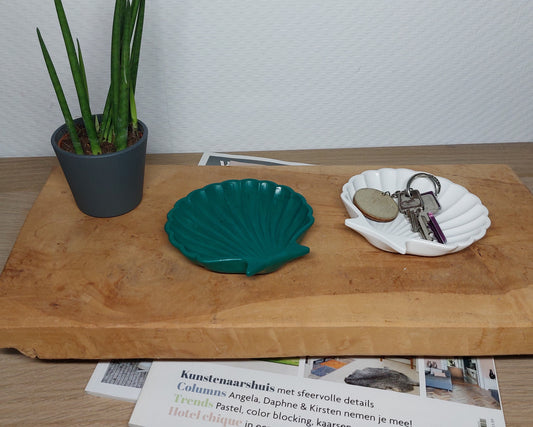 Schelpenset - Tweedelig - Wit/Groen Effen Acrylwereld.nl