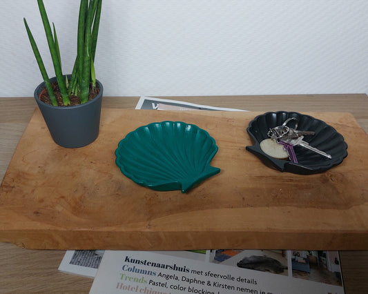 Schelpenset - Tweedelig - Zwart/Groen Effen Acrylwereld.nl