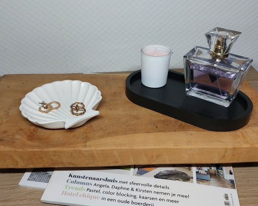 Accessoireset - Tweedelig - Zwart/Wit Effen Acrylwereld.nl