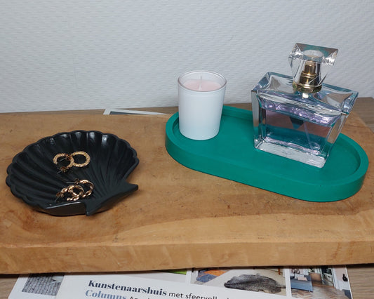 Accessoireset - Tweedelig - Groen/Zwart Effen Acrylwereld.nl