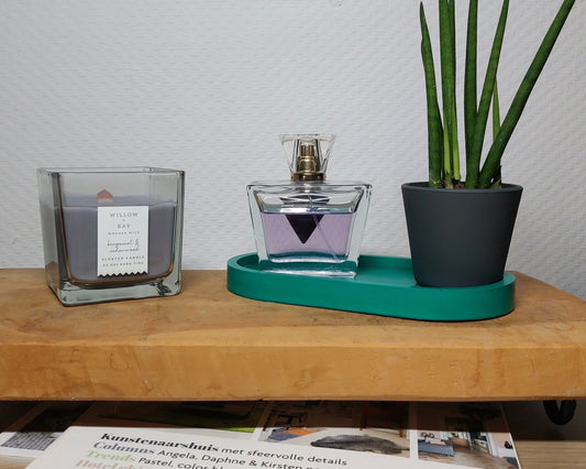 Ovalen Schaaltje - Groen Effen Acrylwereld.nl