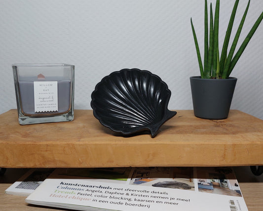 Schelpschaaltje - Zwart Acrylwereld.nl