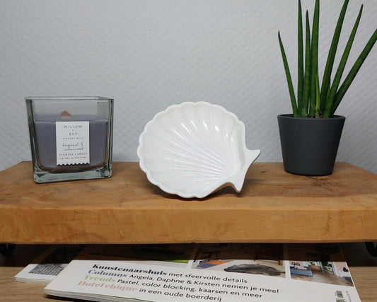 Schelpschaaltje - Wit Acrylwereld.nl