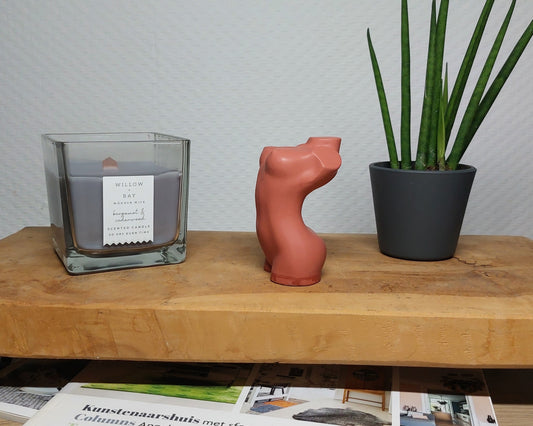 Beeldje - Torso Vrouw - Terracotta Acrylwereld.nl