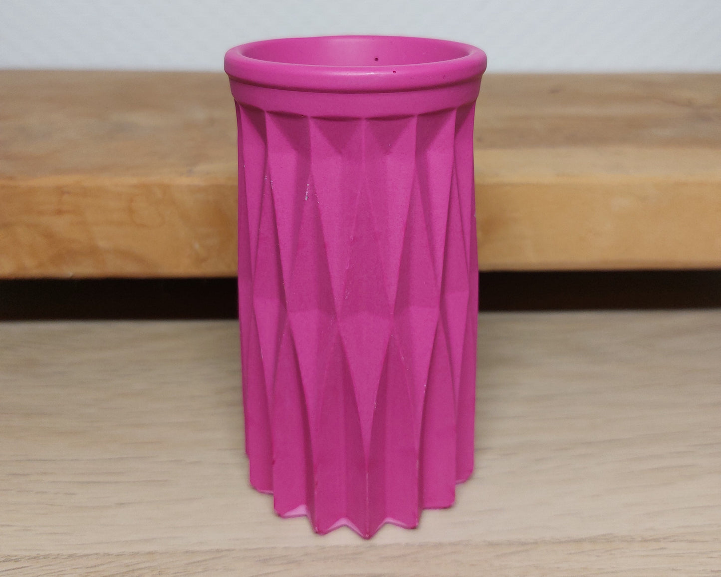 Bloemenvaasje - Cylinder - Magenta Effen Acrylwereld.nl