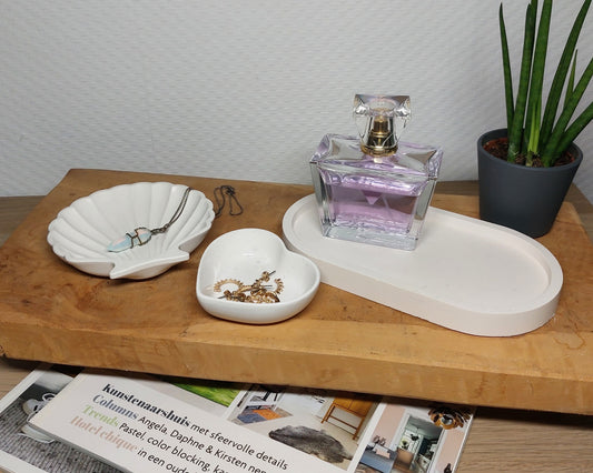 Accessoireset - Driedelig - Wit Effen Acrylwereld.nl