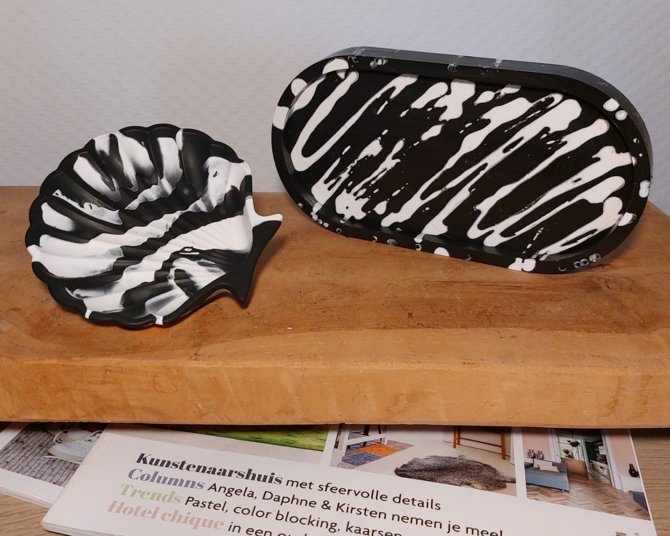 Luxe Accessoireset - Tweedelig - Zwart/Wit Zebra