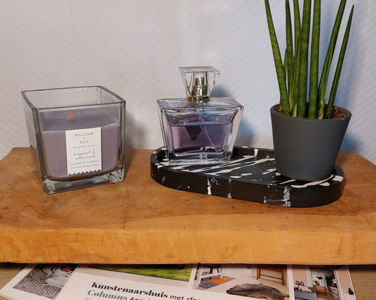 Ovalen Schaaltje - Zwart/Wit Zebra