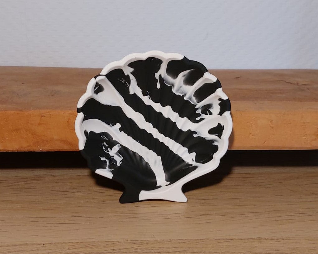 Schelpschaaltje - Wit/Zwart Zebra