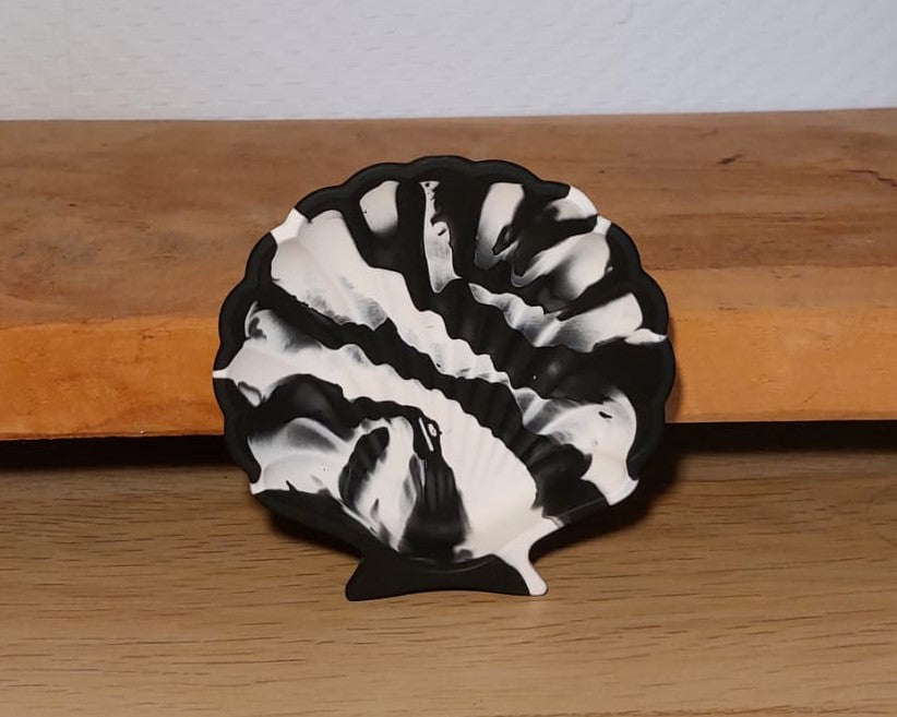 Schelpschaaltje - Zwart/Wit Zebra