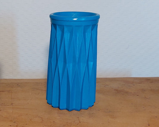 Bloemenvaasje - Cylinder - Blauw Effen