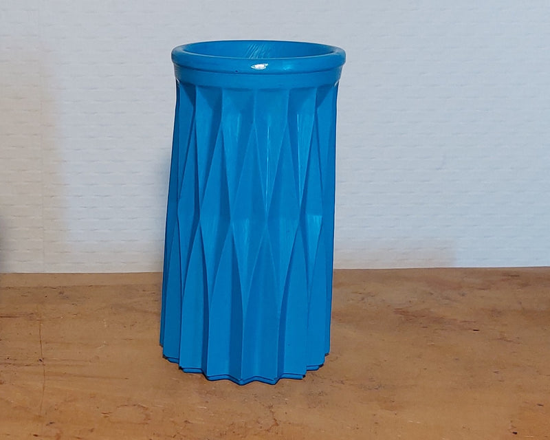 Bloemenvaasje - Cylinder - Blauw Effen