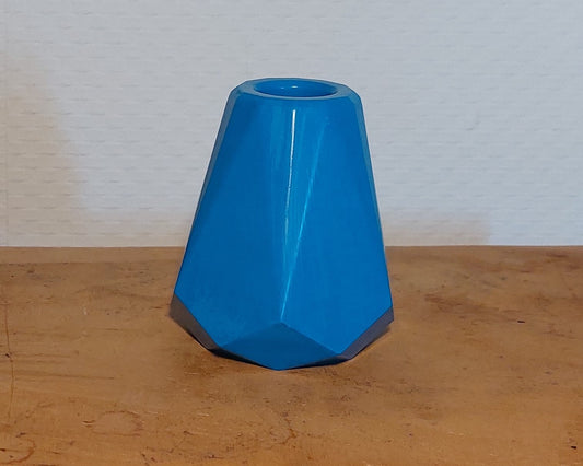 Bloemenvaasje - Geo - Blauw Effen