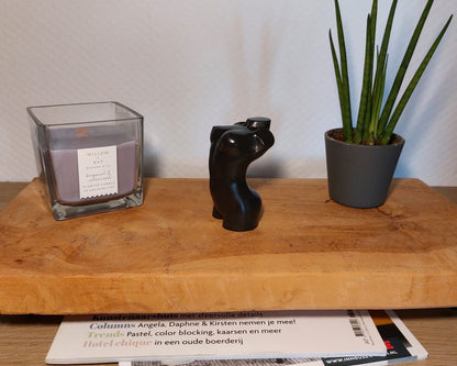 Beeldje - Torso Vrouw - Zwart