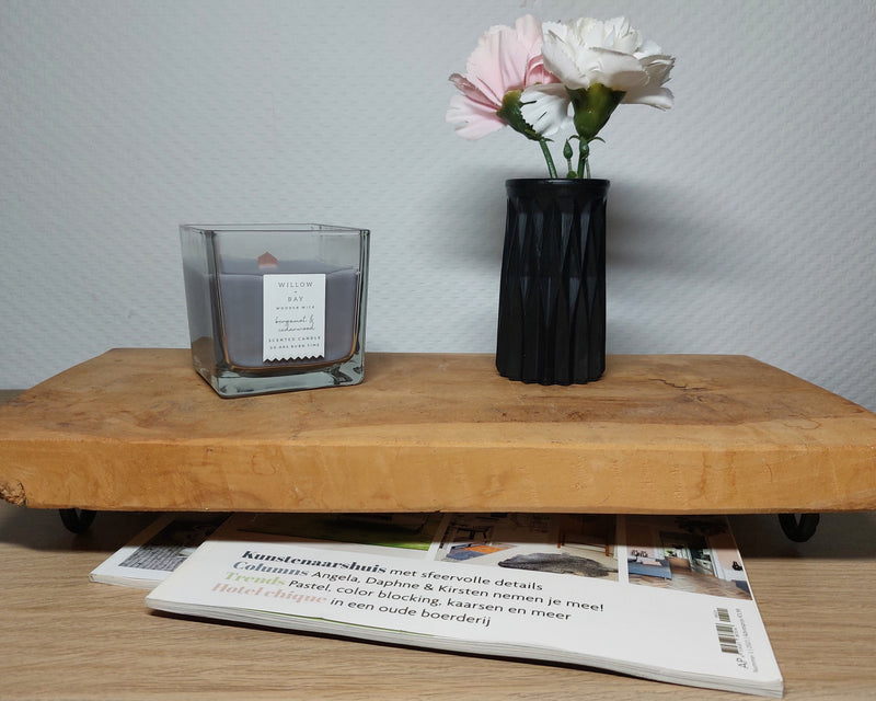 Bloemenvaasje - Cylinder - Zwart Effen Acrylwereld.nl