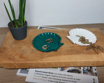 Schelpenset - Tweedelig - Wit/Groen Effen Acrylwereld.nl
