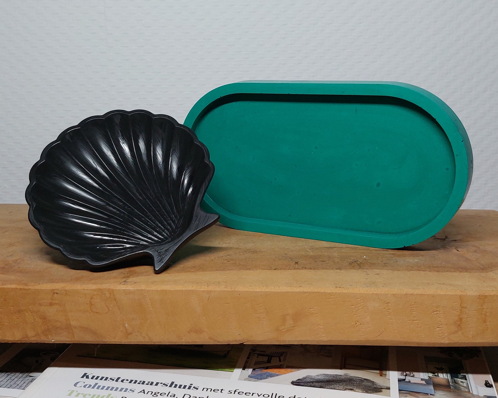 Accessoireset - Tweedelig - Groen/Zwart Effen Acrylwereld.nl
