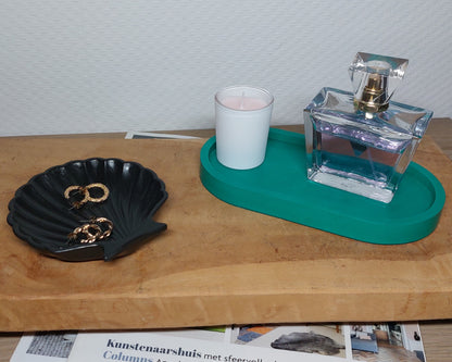 Accessoireset - Tweedelig - Groen/Zwart Effen Acrylwereld.nl