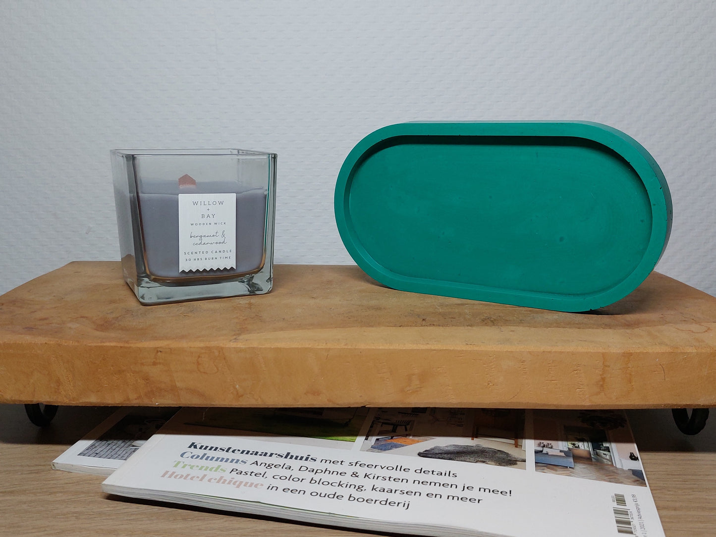 Ovalen Schaaltje - Groen Effen Acrylwereld.nl
