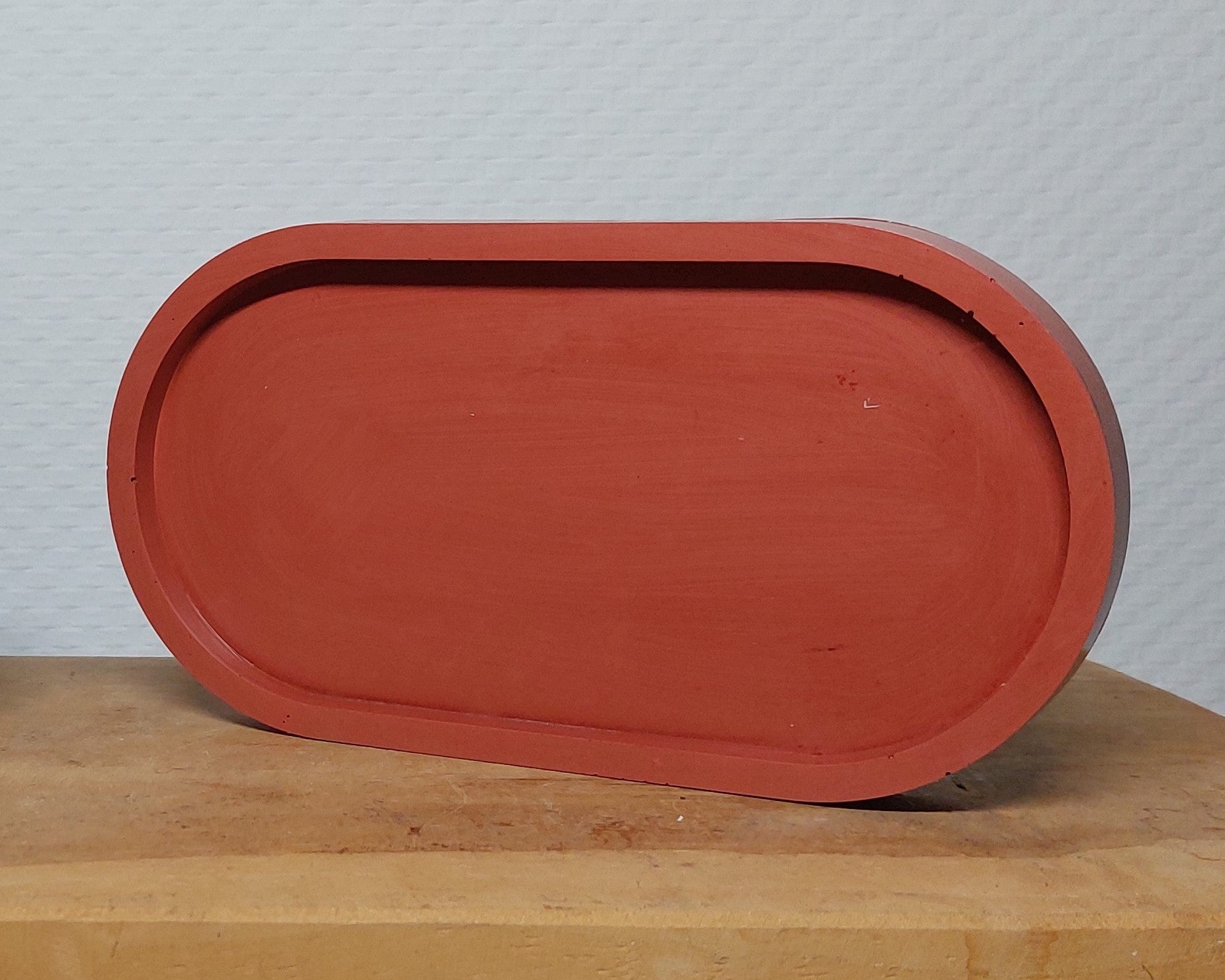 Ovalen Schaaltje - Terracotta Effen Acrylwereld.nl
