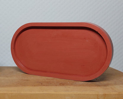 Ovalen Schaaltje - Terracotta Effen Acrylwereld.nl