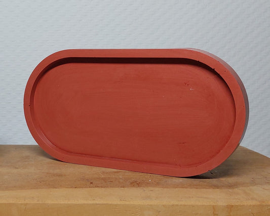 Ovalen Schaaltje - Terracotta Effen Acrylwereld.nl