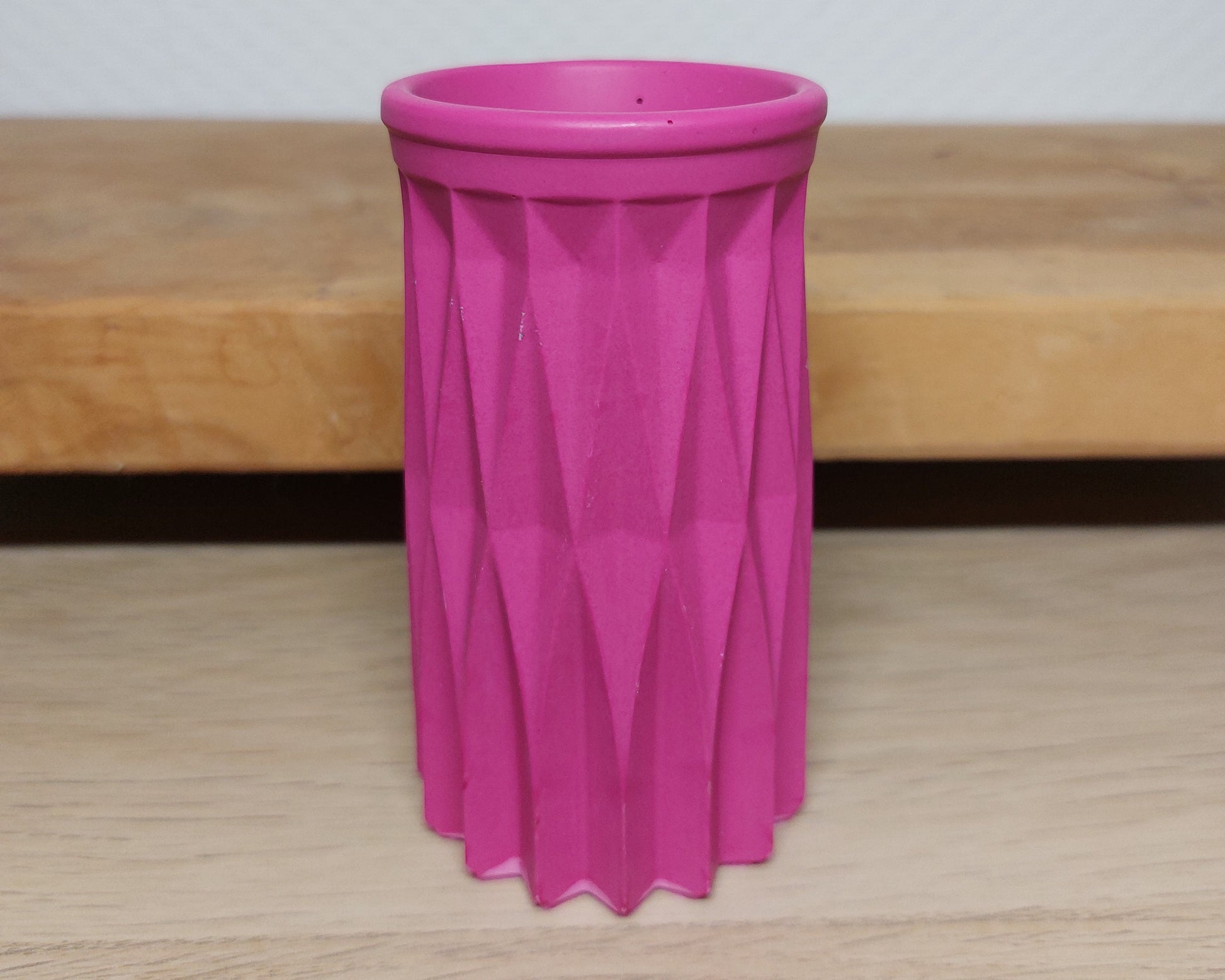 Bloemenvaasje - Cylinder - Magenta Effen Acrylwereld.nl
