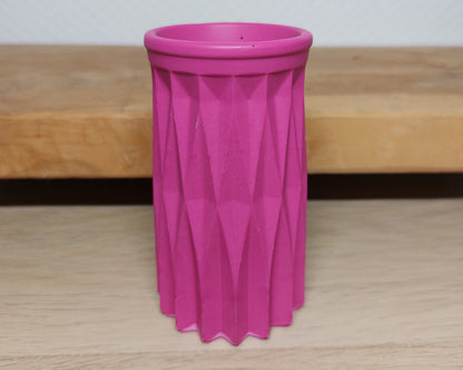Bloemenvaasje - Cylinder - Magenta Effen Acrylwereld.nl