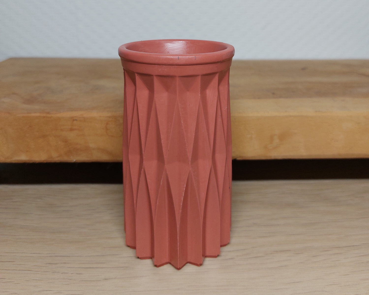 Bloemenvaasje - Cylinder - Terra Cotta Effen Acrylwereld.nl