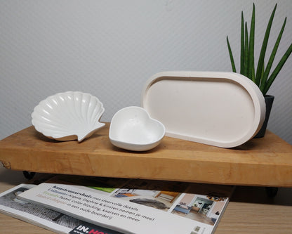 Accessoireset - Driedelig - Wit Effen Acrylwereld.nl