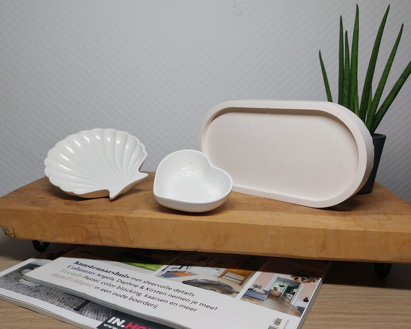Accessoireset - Driedelig - Wit Effen Acrylwereld.nl